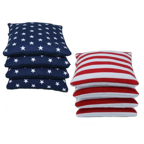 Cornhole Bags Suede Pro-Style Cornhole Bags. (Set of 8)  Stars & Stripes